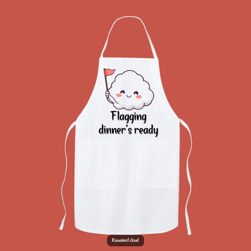 Funny Happy Cloud Apron - Waves Kitchen Joy & Perfect Humorous Gift!