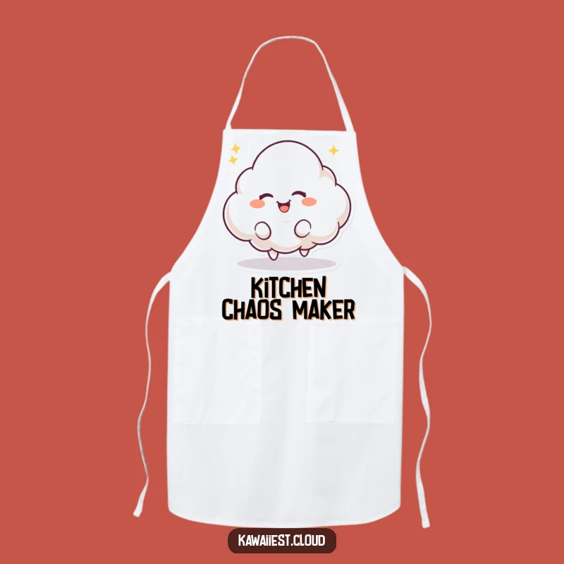 Funny Bouncing Cloud Apron: Playful Mischief Kitchen Wear