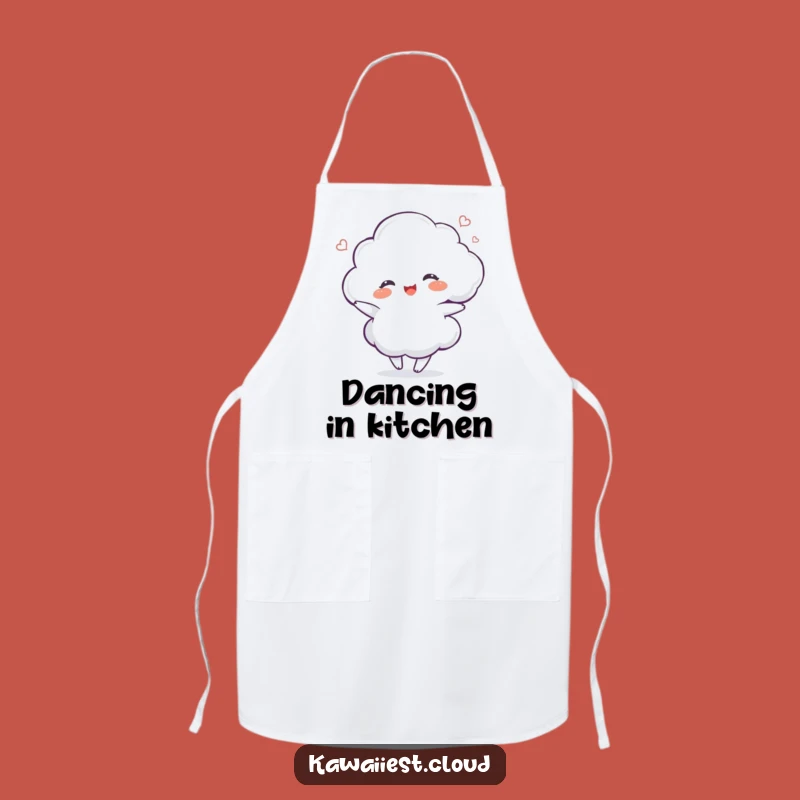 Funny Dancing Cloud Apron: Delighted Chef, Joyful Kitchen Fun