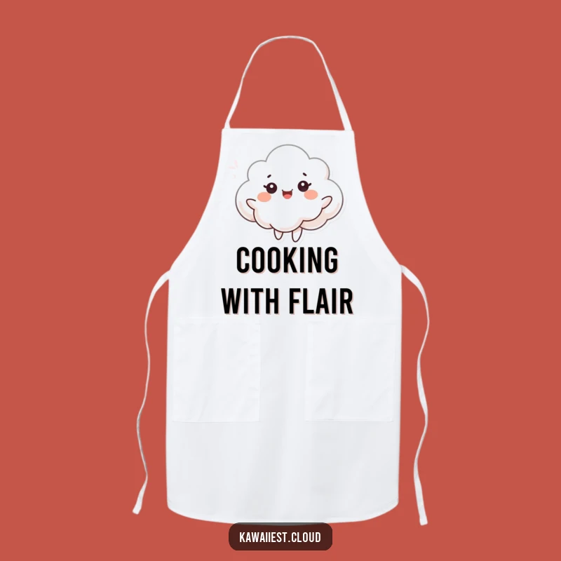 Funny Dancing Cloud Apron: Joyful Breeze Kitchen Wear