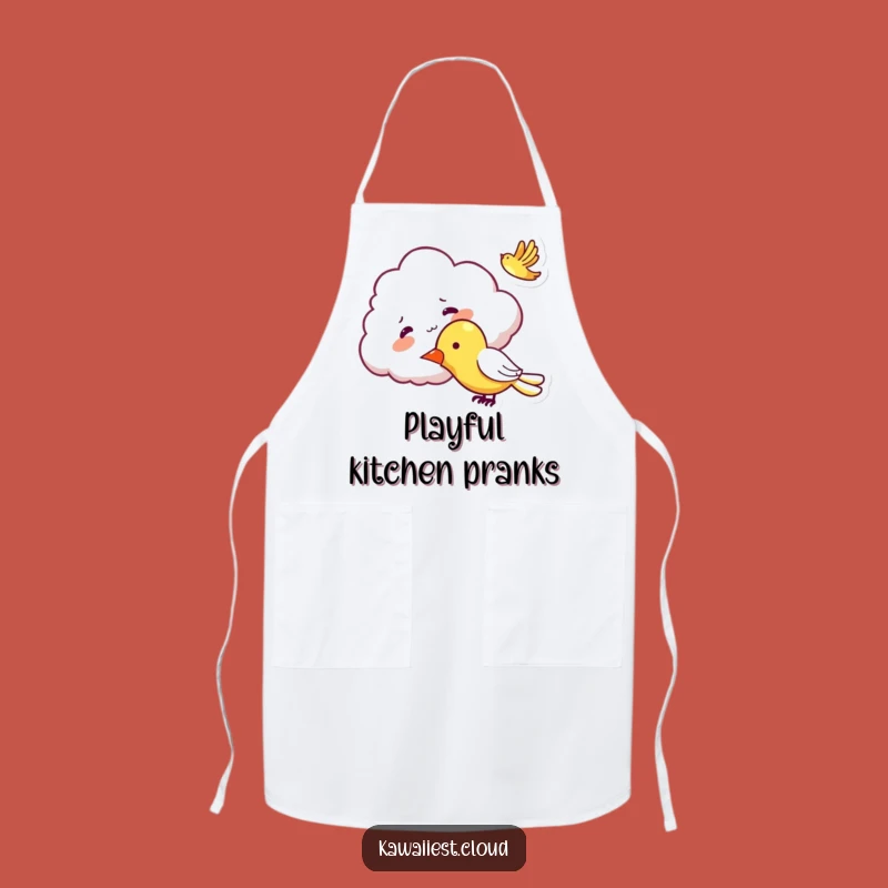 Funny Mischievous Cloud Apron - Cheerful Kitchen Wear, Perfect Plane Gift