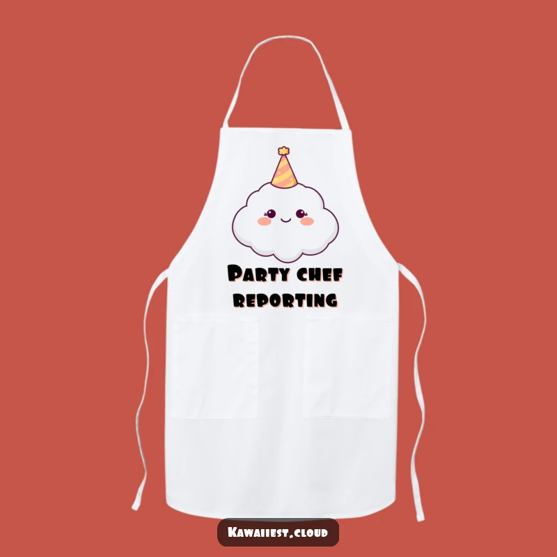 Funny Party Cloud Apron: Kitchen Celebrations, Tiny Hat, Perfect Funny Gift for Hosts
