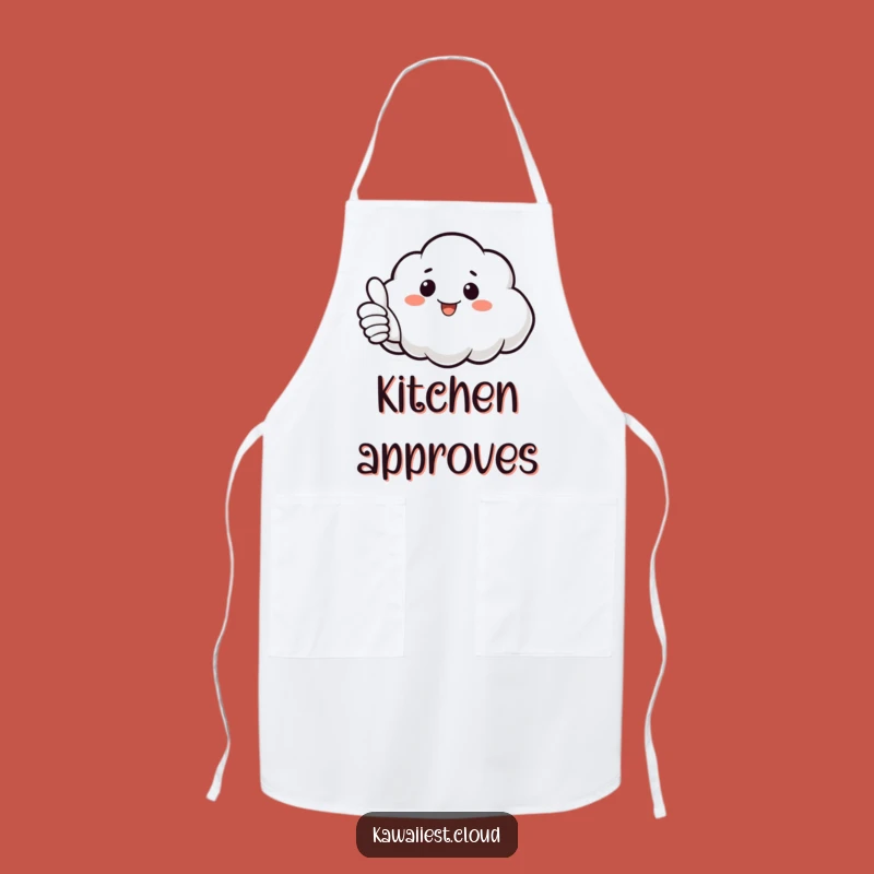 Funny Cloud Thumbs Up Apron: Cook with Confidence and Positivity