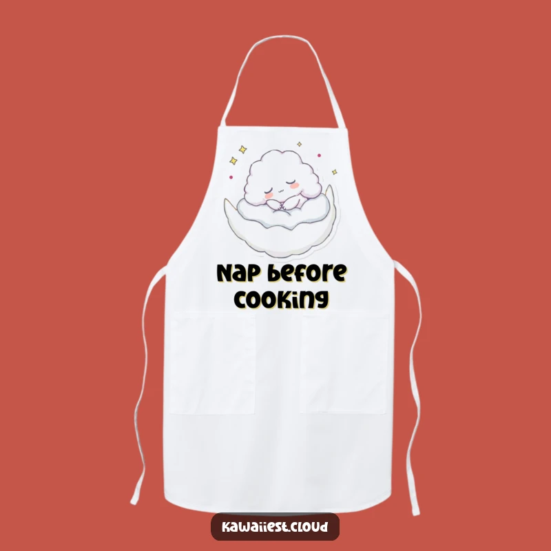 Funny Sleeping Cloud Apron - Moon Nap Fun & Perfect Humorous Gift!