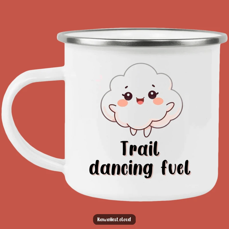 Funny Dancing Cloud Camping Mug: Joyful Breeze Drinkware