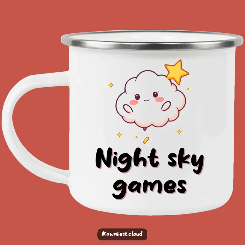 Funny Playful Cloud Camping Mug - Outdoor Star Drinkware, Perfect Gift