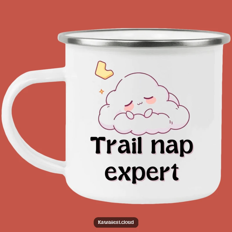 Funny Sleepy Cloud Camping Mug - Adventure Dreams, Durable & Hilarious Gift