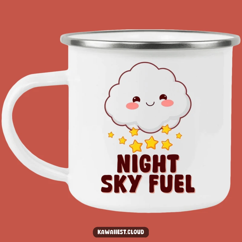 Funny Star-Throwing Cloud Camping Mug: Magical Drinkware