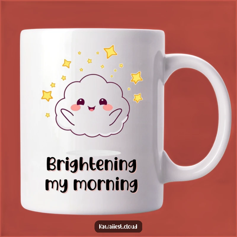 Funny Cloud Firefly Mug: Whimsical Character Launching Lights Gift