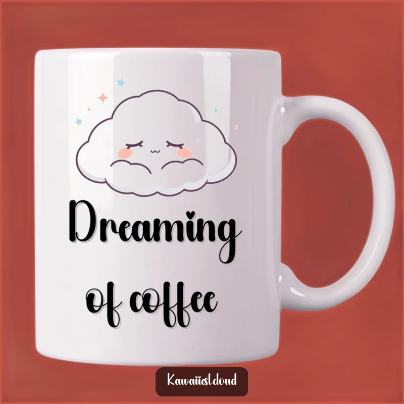 Funny Dreaming Cloud Mug: Peaceful Character, Sleepy Vibes, Perfect Funny Gift