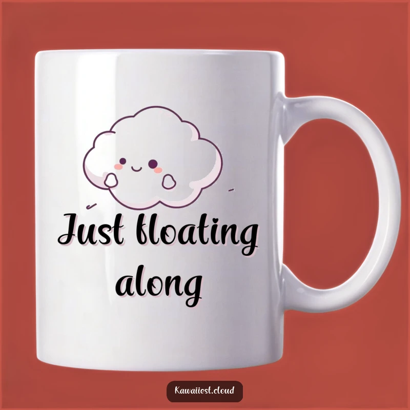 Funny Cloud Breeze Mug - Happy Gliding Character Relaxing Gift