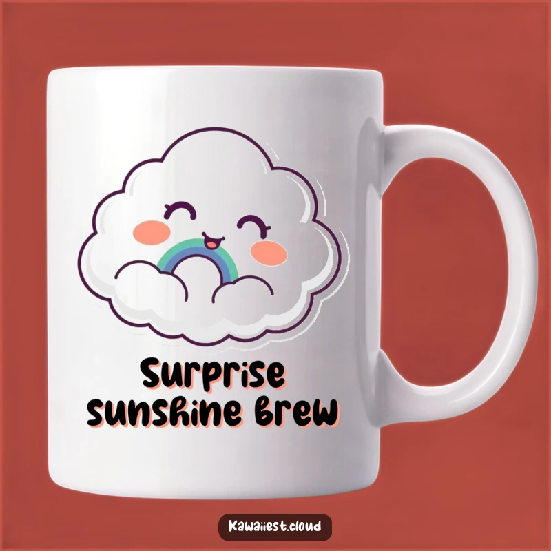 Funny Cloud Rainbow Surprise Mug: A Hilarious Gift for Joyful Discoveries