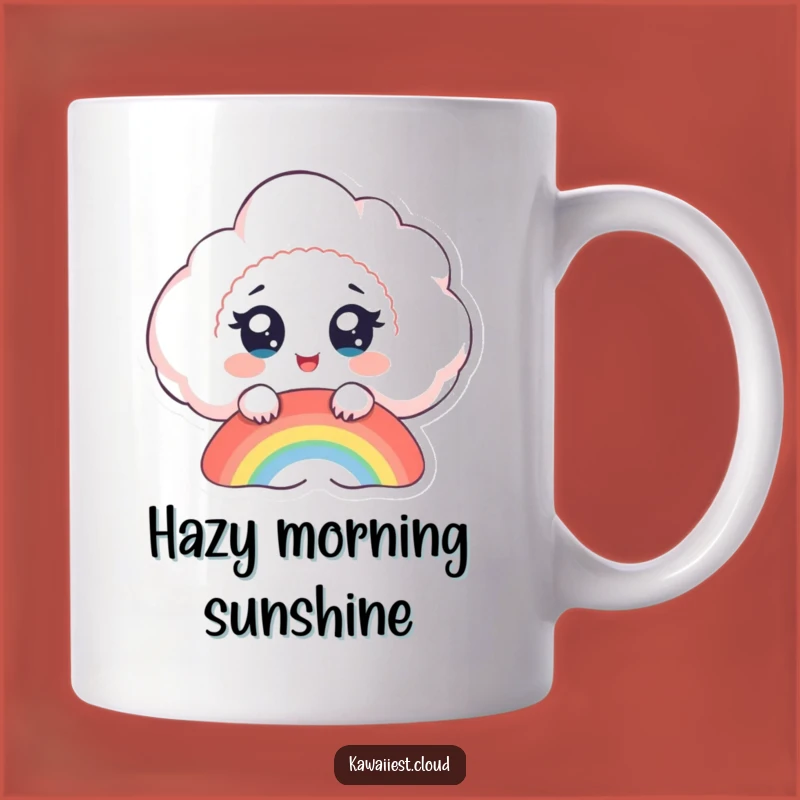 Funny Cloud Rainbow Mug: Delightful Wonder Captured in a Humorous Gift