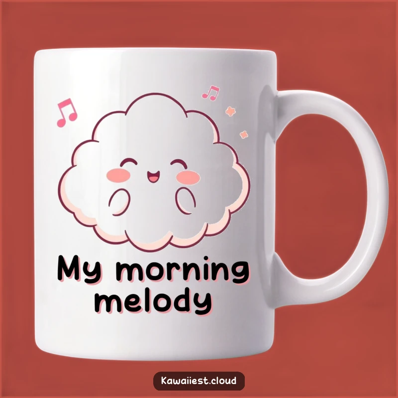 Funny Cheerful Cloud Humming Mug: A Sweet, Airy Tune Gift for Music Lovers