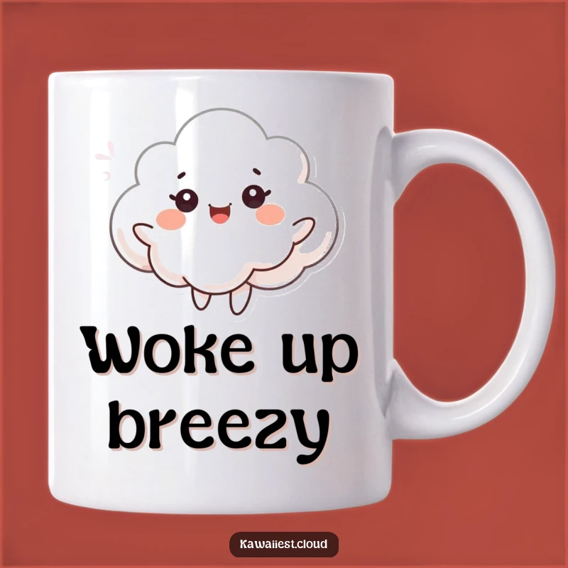 Funny Dancing Cloud Mug: Joyful Breeze Character Gift