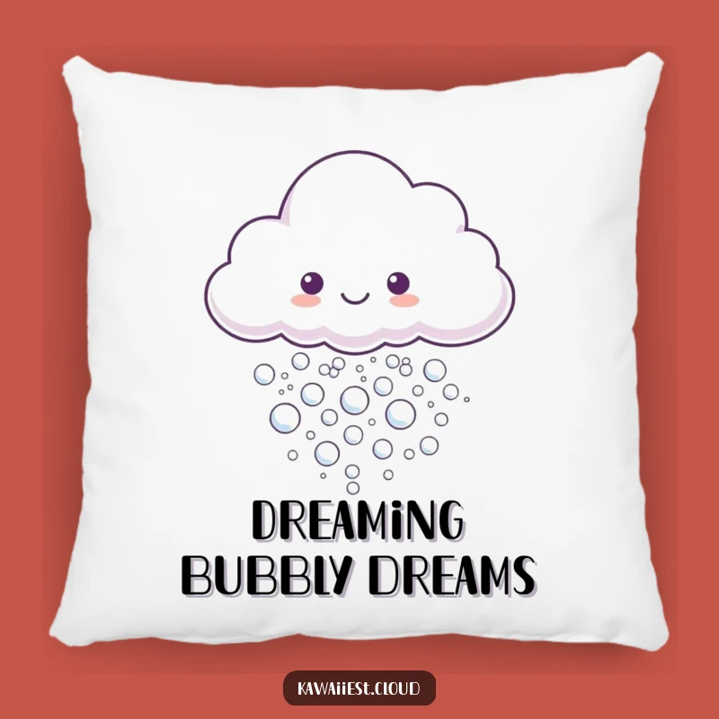 Funny Bubble Cloud Pillow: Soft Comfort, Shimmering Bubbles, Perfect Funny Gift Accent