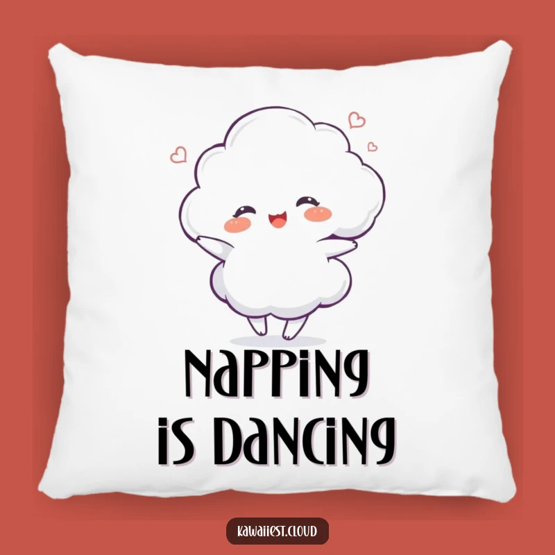 Funny Dancing Cloud Pillow: Delighted Comfort, Joyful Swirl Decor