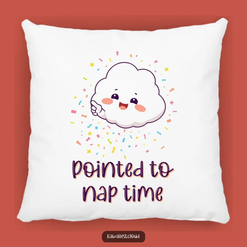 Cozy Funny Cloud Pillow: Add Cheerful Confetti Comfort to Your Space!