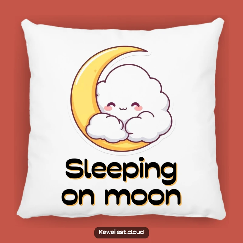 Funny Cloud Moon Pillow - Soft Cushion with Celestial Mischief Gift