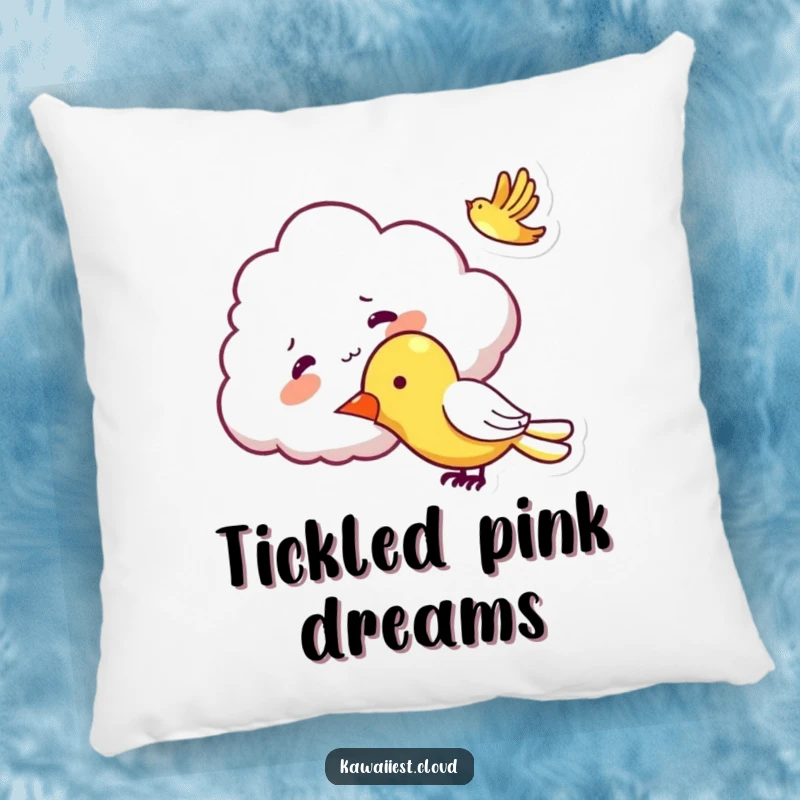 Funny Mischievous Cloud Pillow: A soft pillow featuring a mischievous cloud character tickling a passing airplane.
