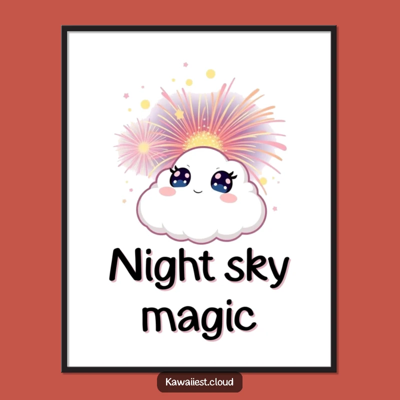 Funny Cloud Firework Digital Art - Instant Awe-Struck Download Gift