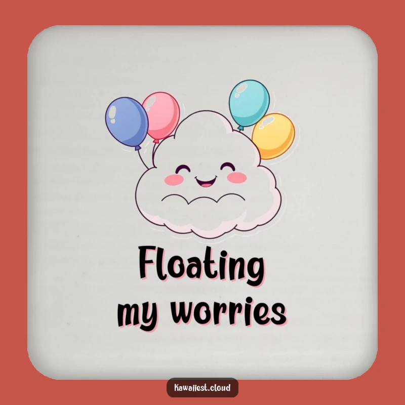 Funny Happy Cloud Coaster: Protect Surfaces with Cheerful Balloons