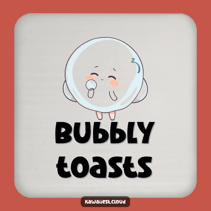 Funny Cloud Bubble Coaster Set: Protect Surfaces with Whimsy