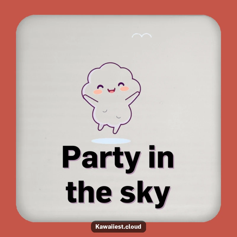 Funny Dancing Cloud Coaster: Cheerful Character Sky Dance Protector, Unique Humorous Gift