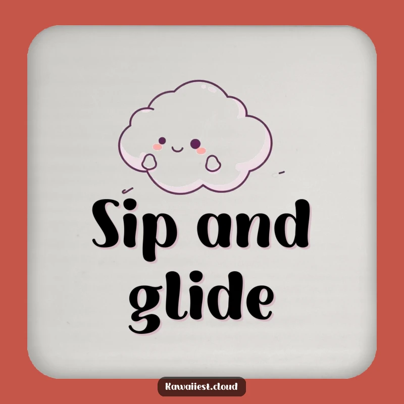Funny Cloud Breeze Coaster Set - Protect Surfaces with Serene Gliding Gift