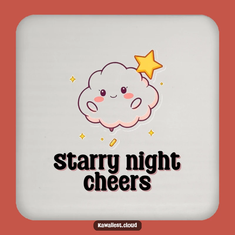 Funny Playful Cloud Coaster - Starry Table Protection, Perfect Fun Gift