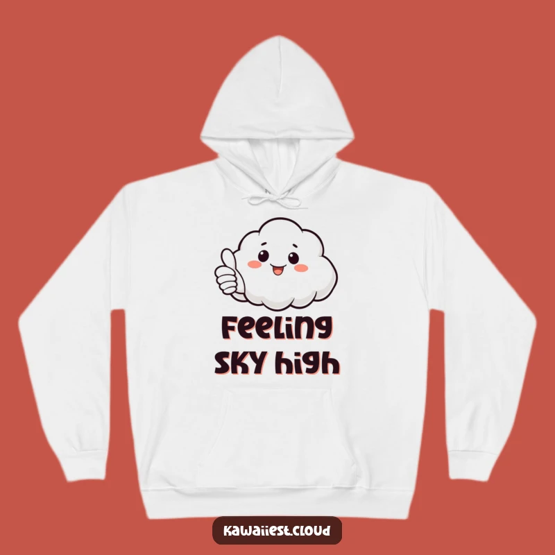 Cozy Funny Cloud Thumbs Up Hoodie: Warmth and Good Vibes