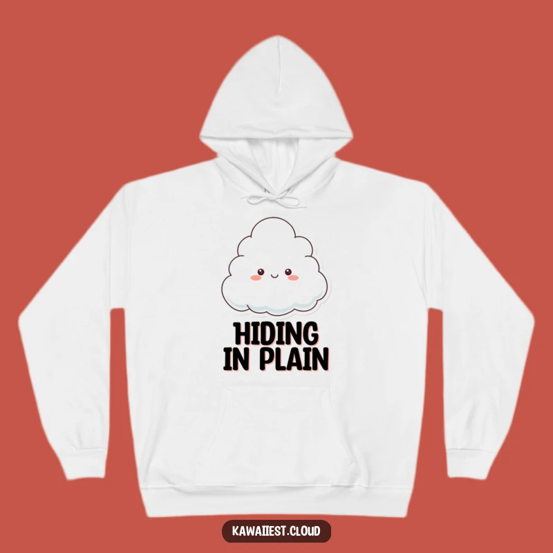 Funny Playful Cloud Hoodie: Cozy Hide and Seek, Perfect Gift