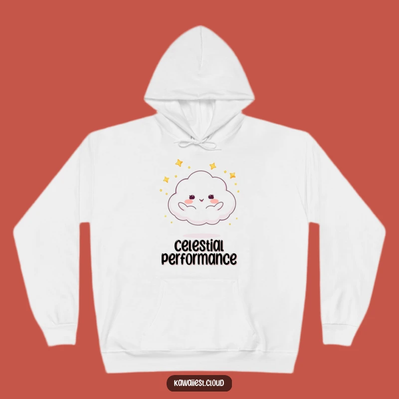 Funny Star Juggling Cloud Hoodie: Celestial Comfort, Cozy Humorous Gift