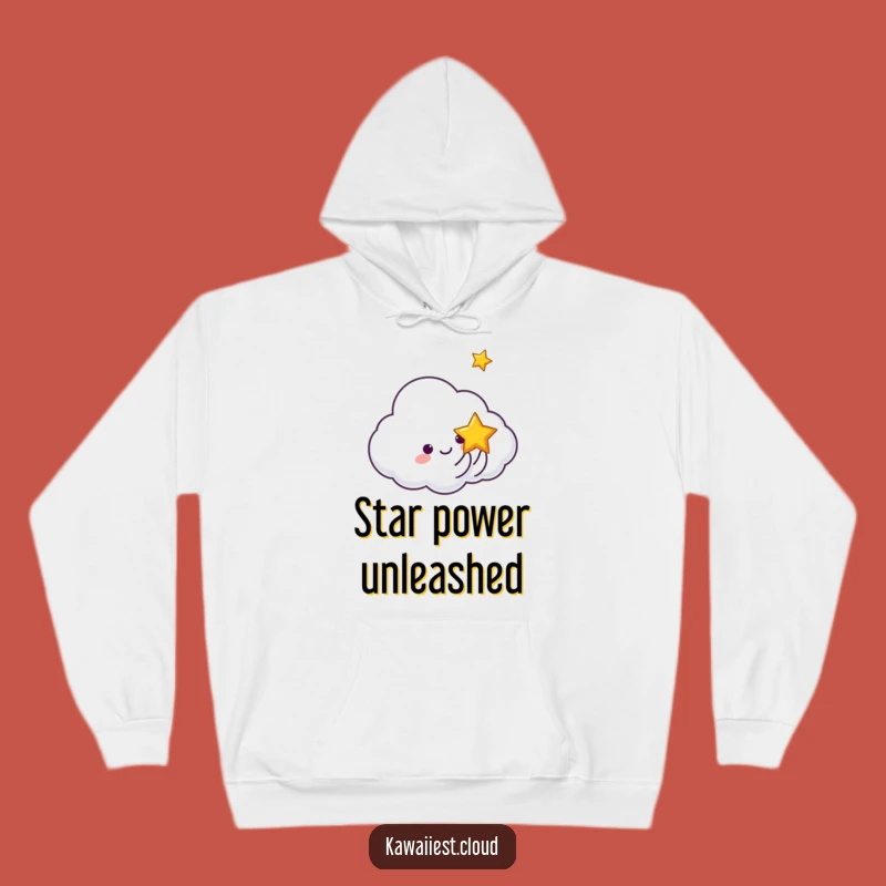 Funny Cloud Tossing Star Hoodie: Cozy Celestial Wear, Perfect Starry Gift