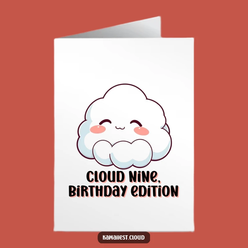 Free Printable Birthday Card: Cloud's Happy Sigh - Funny Downloadable Gift