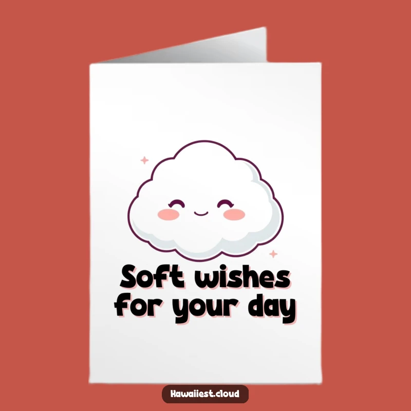 Free Printable Birthday Card: Cozy Cloud Comfort - Funny Downloadable Gift