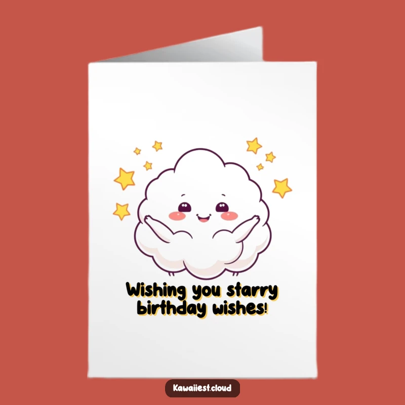 Free Printable Birthday Card: Star-Juggling Cloud, Magical Downloadable Gift!