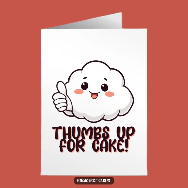 Thumbs Up Free Printable Cloud Birthday Card: Cheerful Greeting
