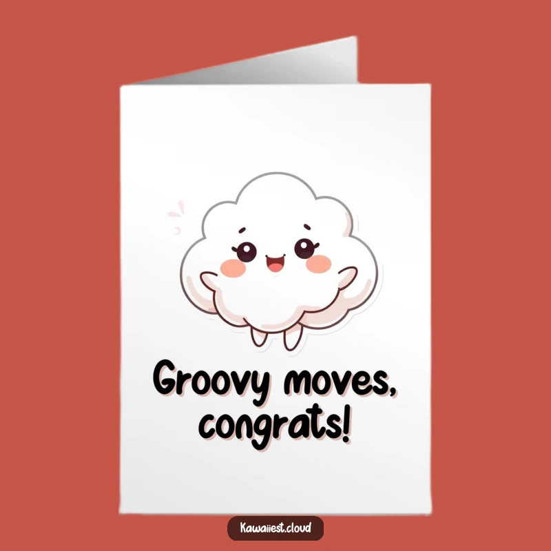 Free Printable Congratulations Card: Dancing Cloud for a Joyful, Downloadable Gift