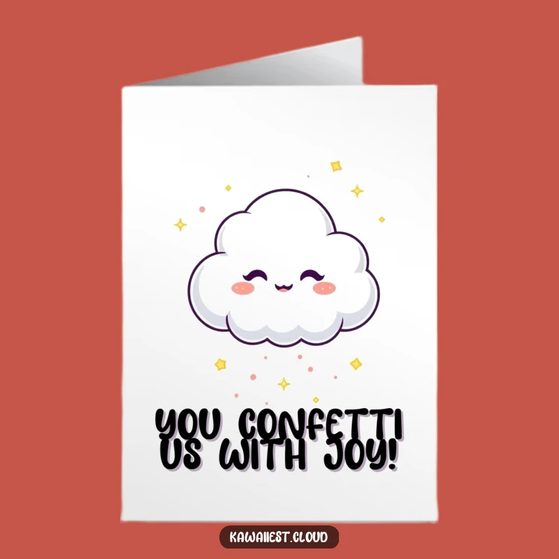 Free Printable Confetti Cloud Congrats Card: Funny Downloadable Celebration