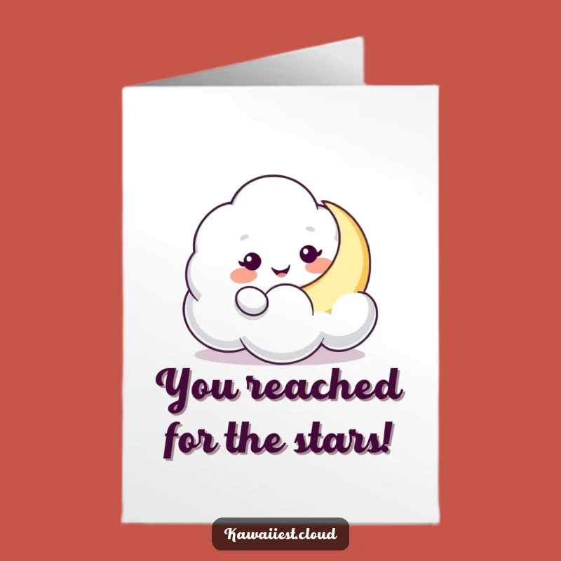 Free Printable Cloud Moon Congrats Card: Whimsical Downloadable Celebration!