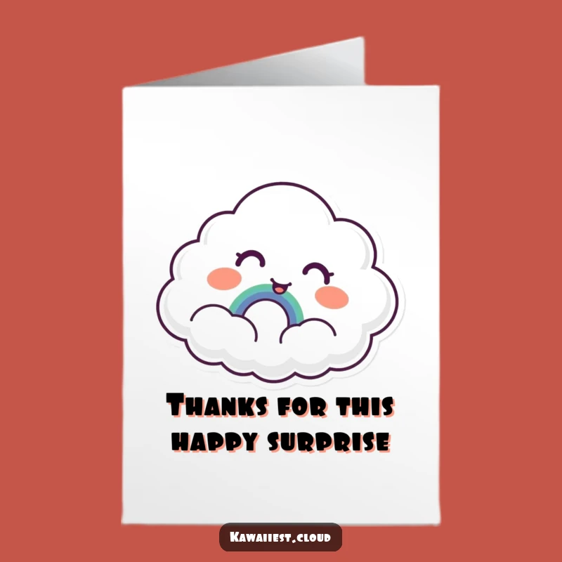 Bright Surprise Free Printable Cloud Thank You Card: Grateful Discovery