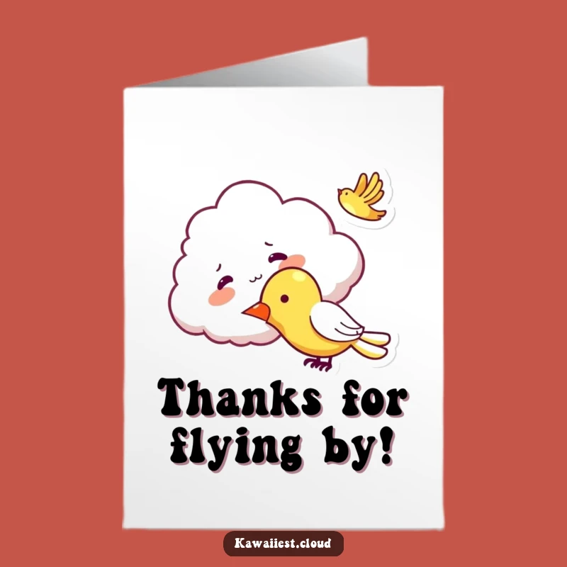 Free Printable Thank You Card: Cloud & Plane Tickle, Charming Downloadable Gift
