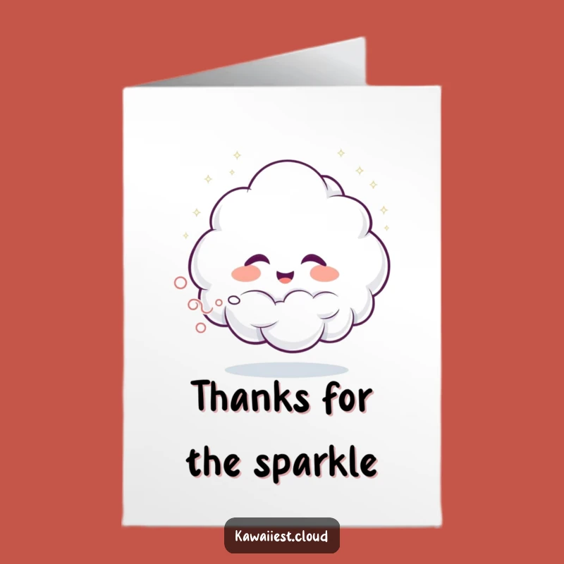 Free Printable Thank You Card: Giggling Cloud Mist