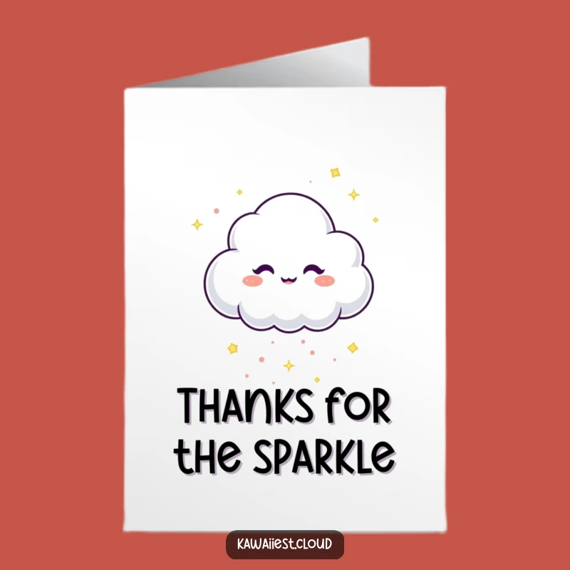 Free Printable Confetti Cloud Thank You Card: Funny Downloadable Gratitude