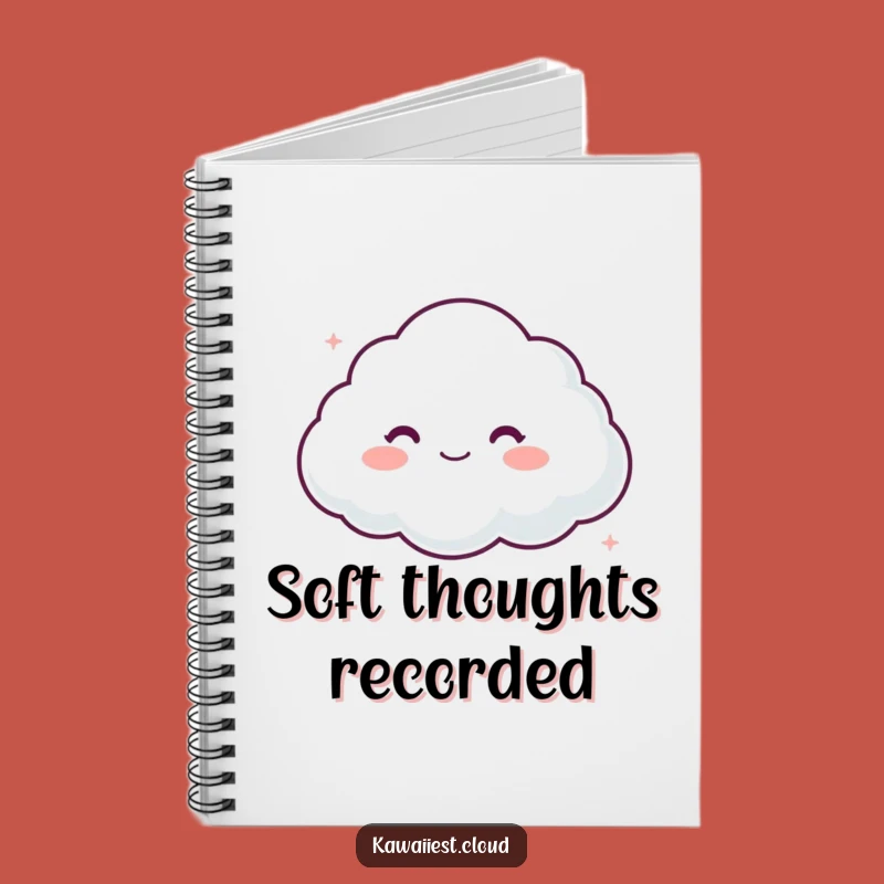 Funny Cloud Comfort Notebook: Lined Character Journal for Gentle Thoughts