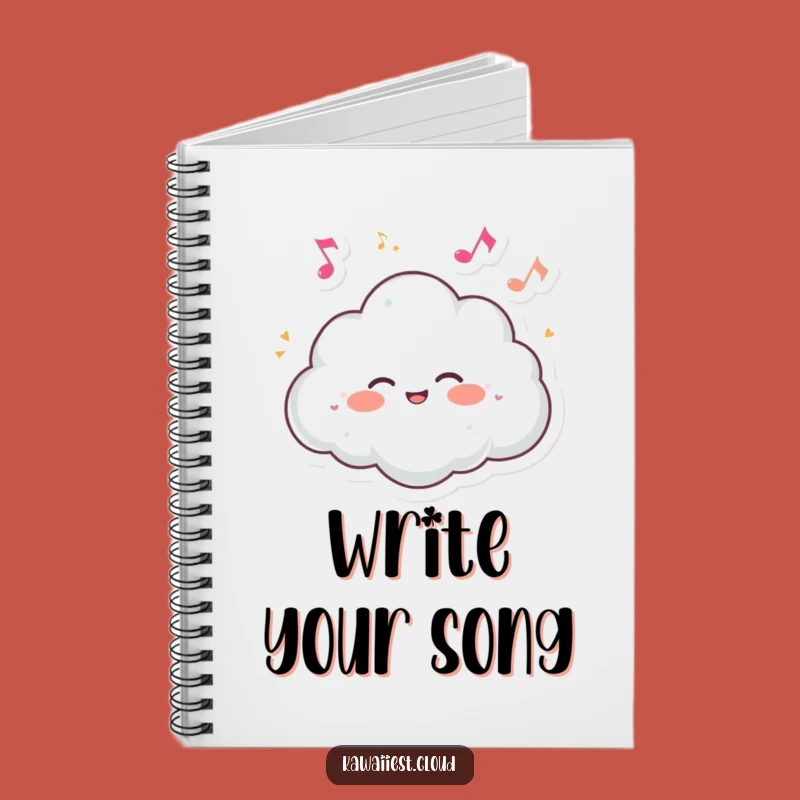 Funny Cloud Giggling Music Notebook: Melodic Journal for Musical Ideas