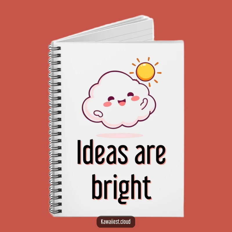 Funny Cloud Spinning Sun Notebook: Celestial Journal for Cosmic Ideas