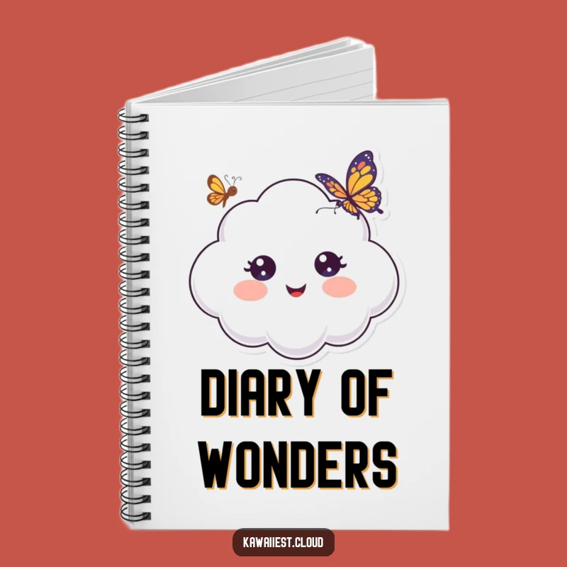 Funny Surprised Cloud Notebook: Jot Down Wonders, Butterfly Theme, Perfect Funny Gift for Dreamers