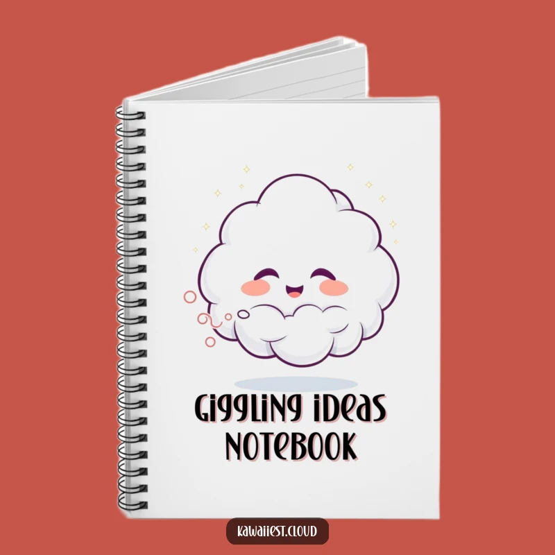 Funny Giggling Cloud Notebook - Jot Down Joyful Thoughts, Humorous Gift!